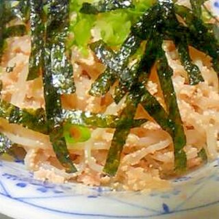 糸こんで明太パスタ風